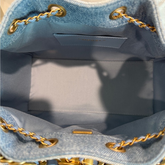 Chanel 25 Small Light Blue Denim Handbag - Picture 6 of 8